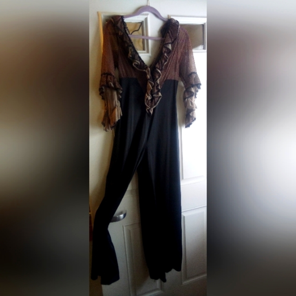 Vintage Glydons Hollywood Playsuit Nightie Romper Size S Christmas - Picture 2 of 13
